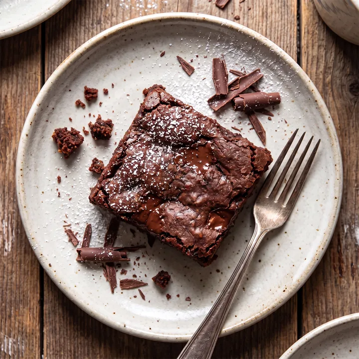 Photo du plat : brownie fondant chocolat et patate douce